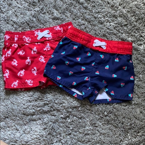 6-9 Months Boys Swim trunks - Set of 2 - Picture 1 of 3